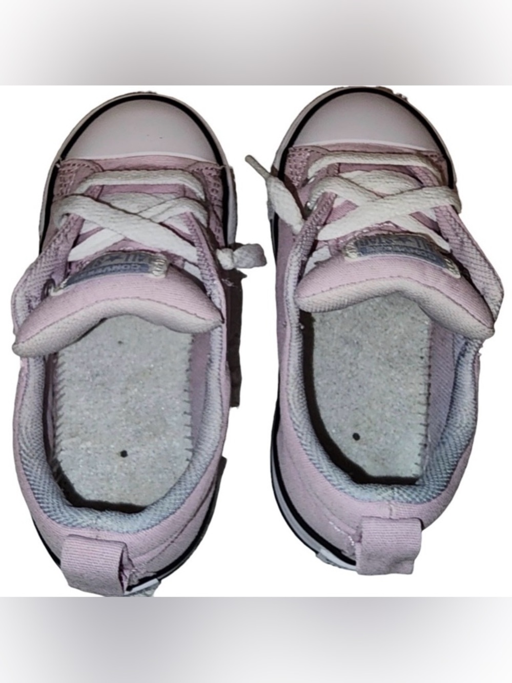 Converse Pink Sneakers Kids 9 Toddler Low Top Lace Up Casual Shoes - Picture 7 of 12